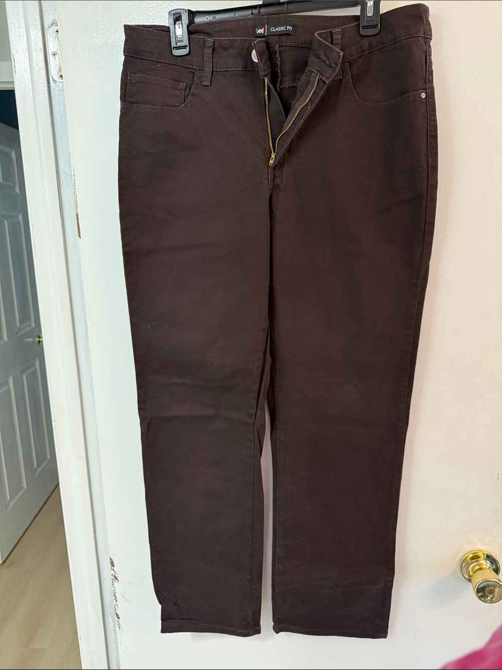 LEE Straight-Leg Women’s Jeans in Dark Cocoa Brown